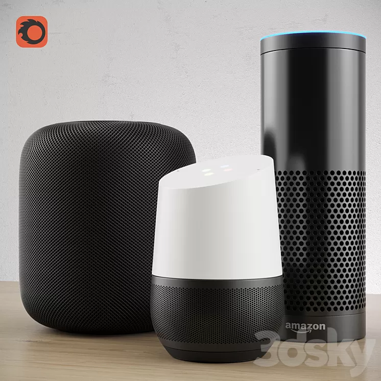 Smart speakers 3D Model