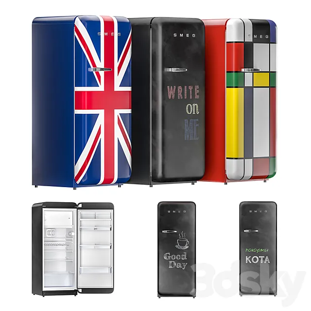 Smeg _ FAB28RDBB. FAB28RUJ1. FAB28RDMC 3DModel