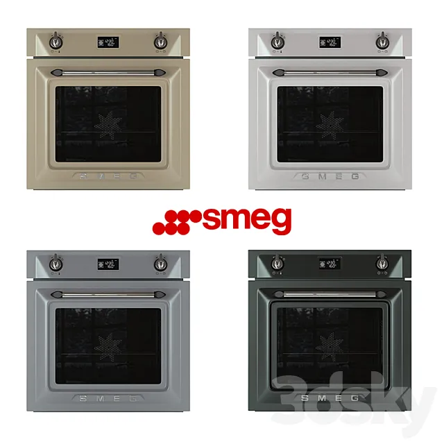 Smeg _ SF6922 oven 3DModel