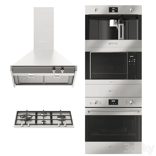 Smeg classica 3D Model Smeg classica 3D Model