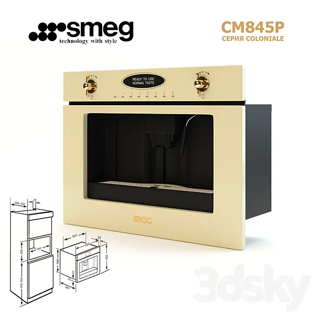 Smeg CM845P 3DModel