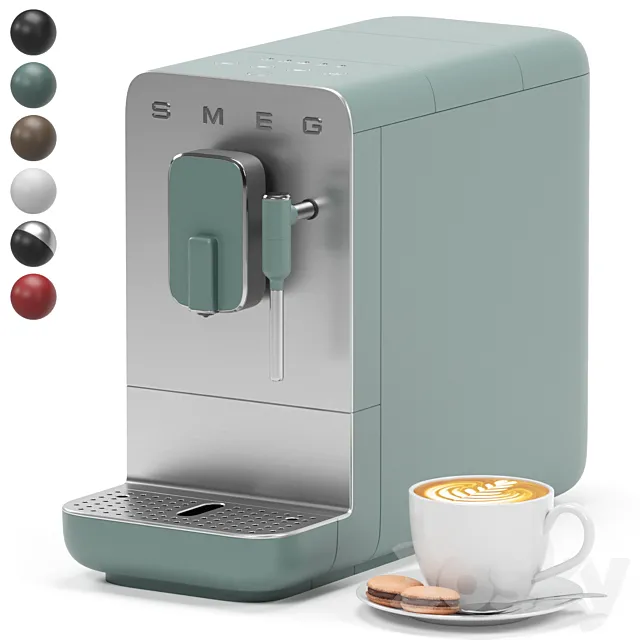SMEG coffee machine BCC02EGMEU 3D Model