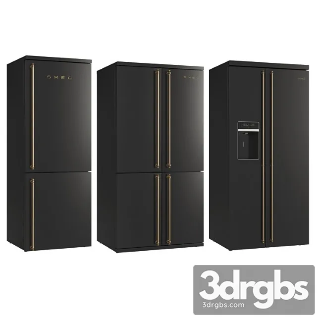 Smeg coloniale refrigerators black Smeg coloniale refrigerators black