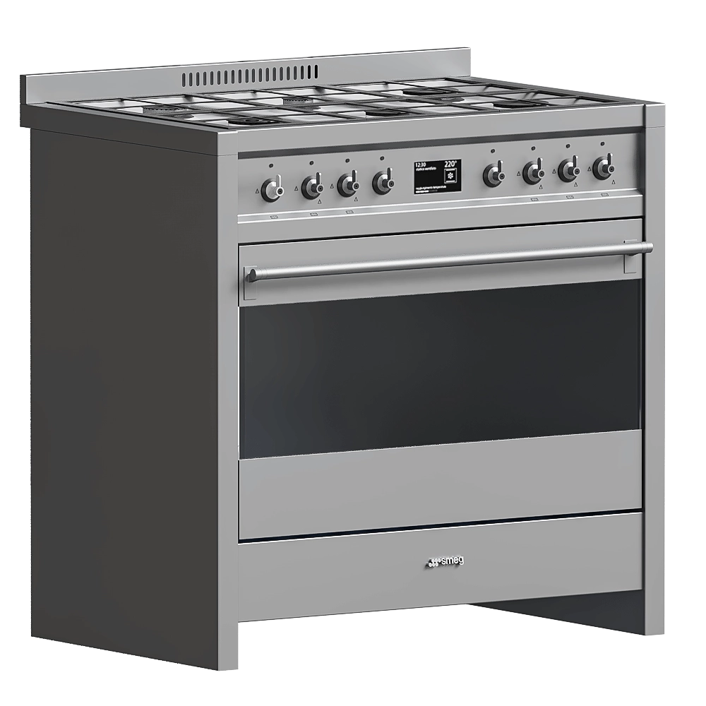 Smeg – Cooker with gas Hob 3D Model