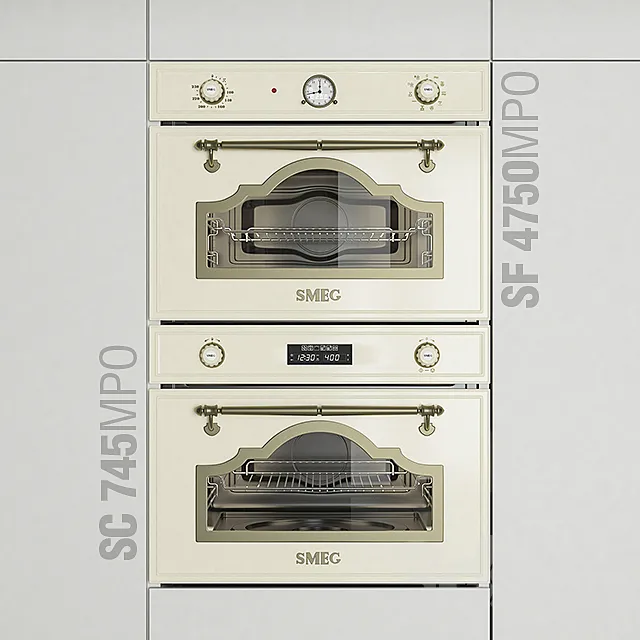 Smeg Cortina SF4750MPO – SC745MPO Microwave Oven 3DModel