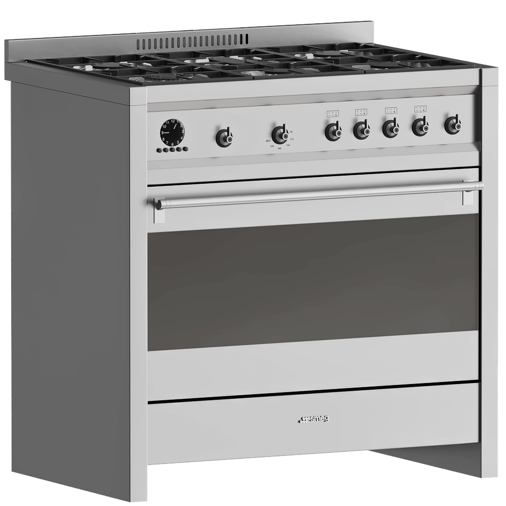Smeg – Gas stove A1-7 3D Model