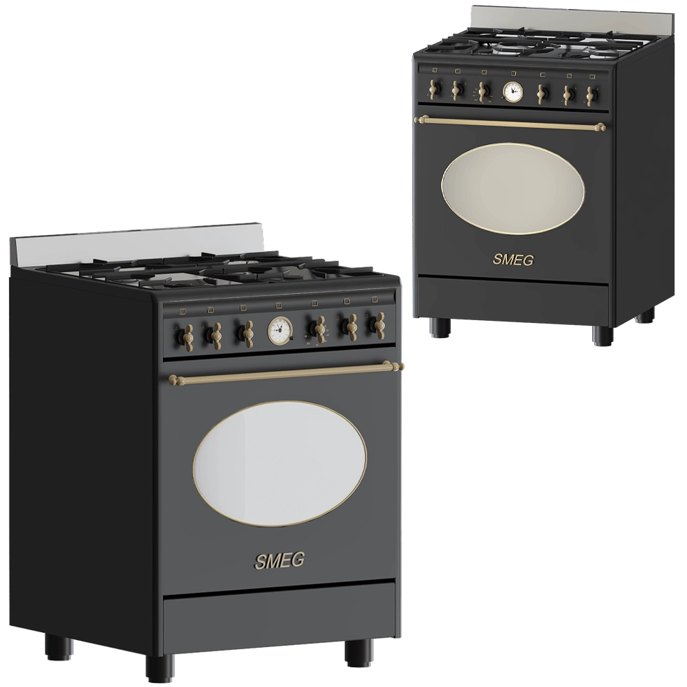 Smeg – Gas stove CO68GMA8 3D Model