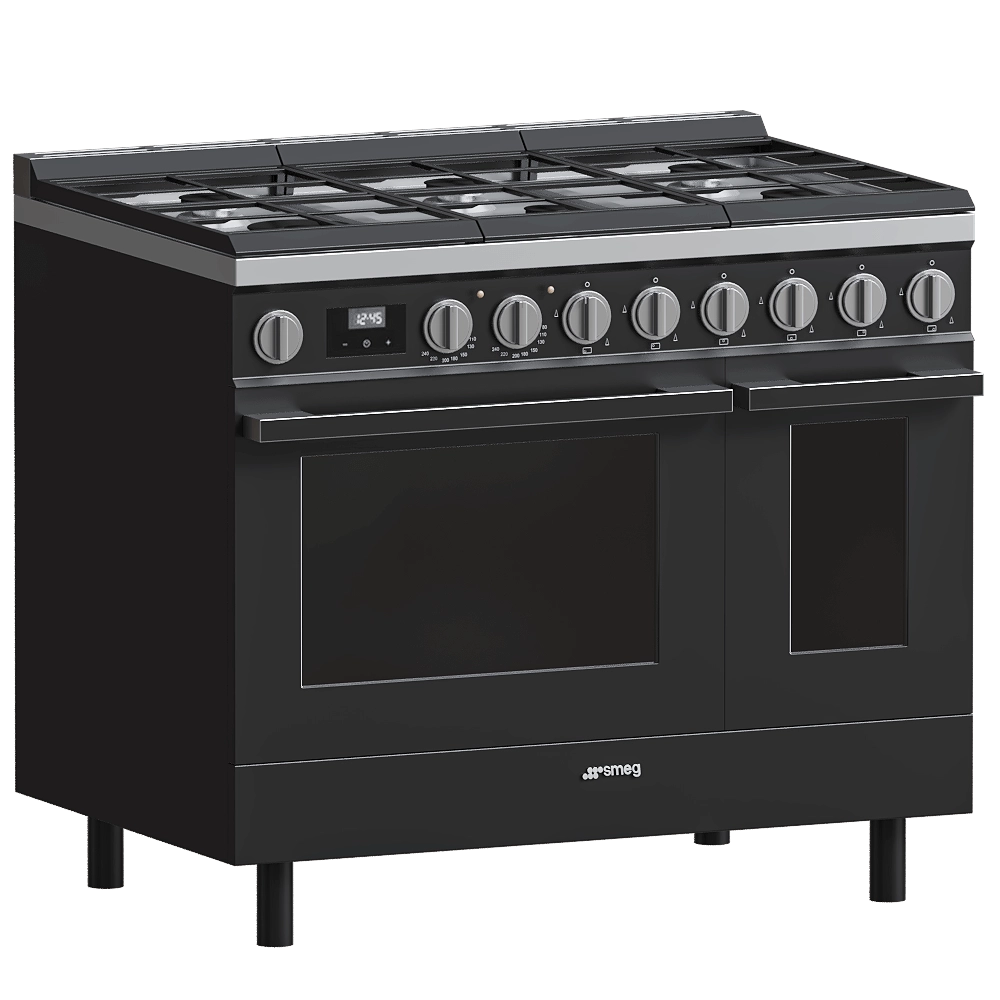 Smeg – Gas stove CPF92GMBL 3D Model