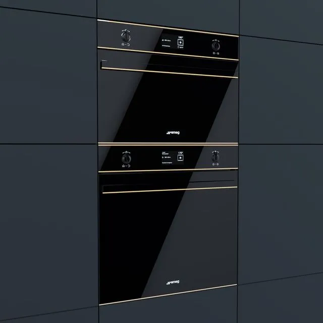 Smeg – oven SFP6603NRE and compact oven SF4603MCNR 3D Model