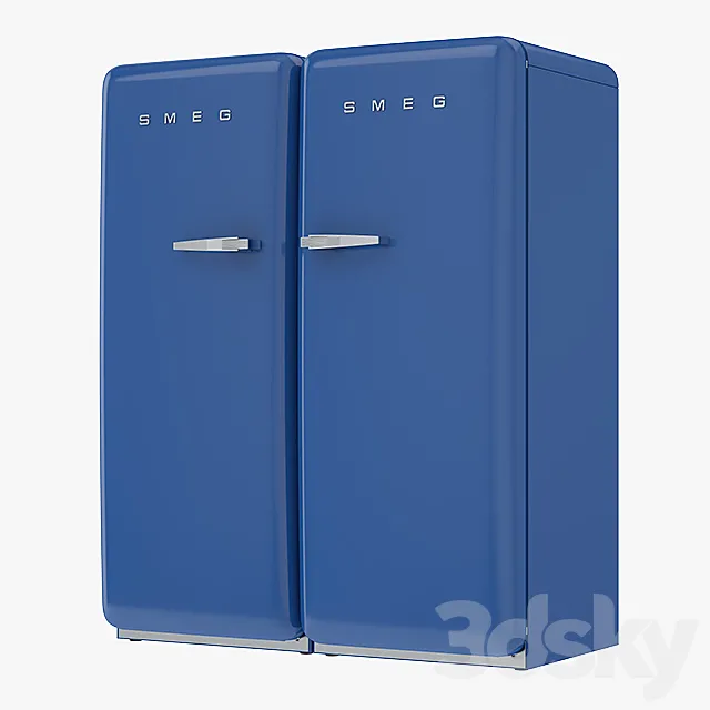 SMEG Refrigerator and Freezer 3DModel