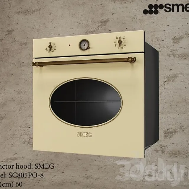 SMEG SC805PO-8 3DModel