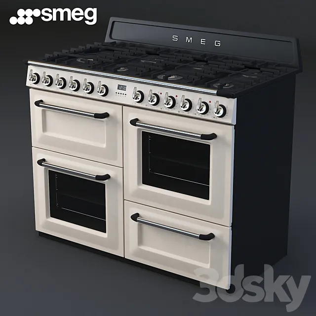 Smeg Victoria Aesthetic TR4110P1 3D Model