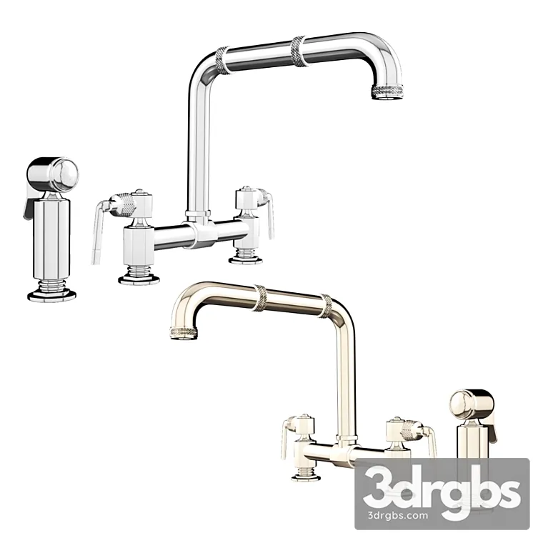 Smesitel Atlas Two Hole Bridge 3D Model Download