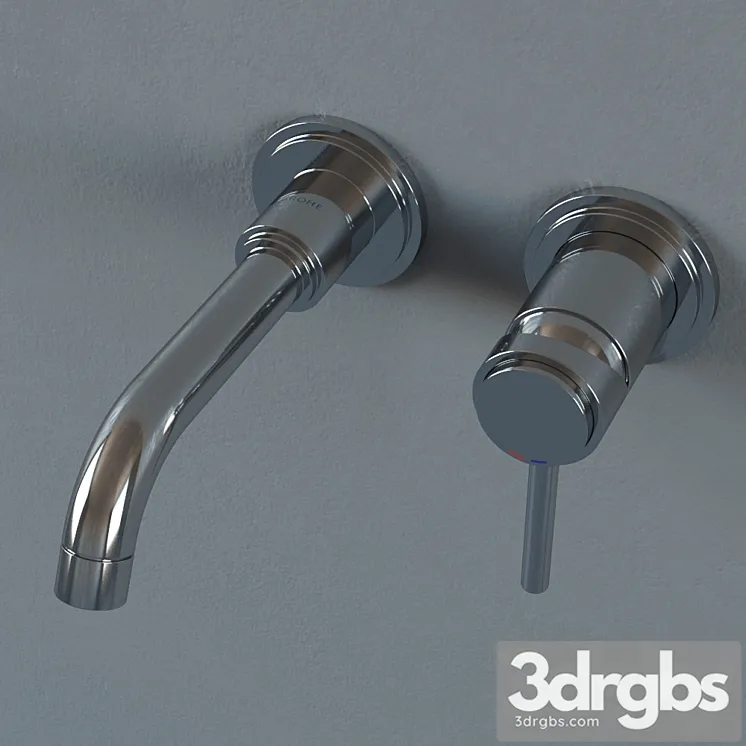 Smesitel Grohe Atrio Two Hole Basin Mixer S Size 3D Model Download