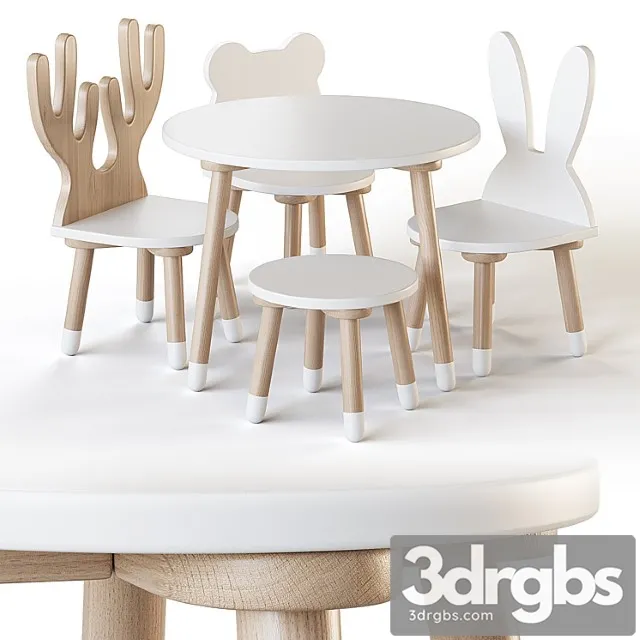 Smile artwood table and chairs for nursery Smile artwood table and chairs for nursery