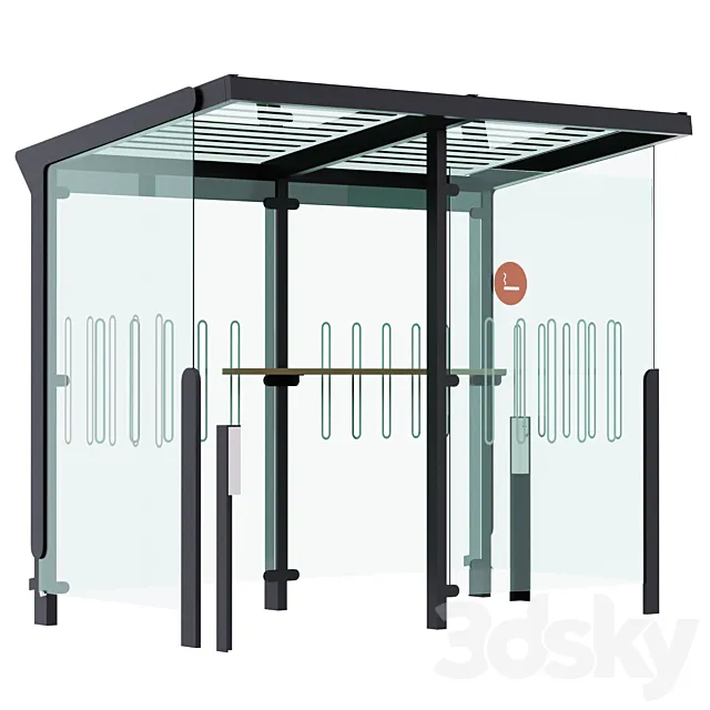 Smoking area – Aueroo 3D Model Smoking area – Aueroo 3D Model