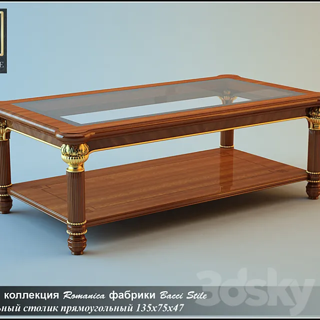 Smoking table | Bacci Stile 3D Model