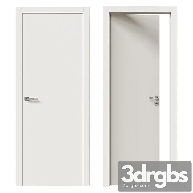 Smooth Interior Door ALFA 3D Model Download