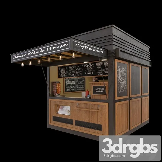 Snack Place Doner 3D Model Download