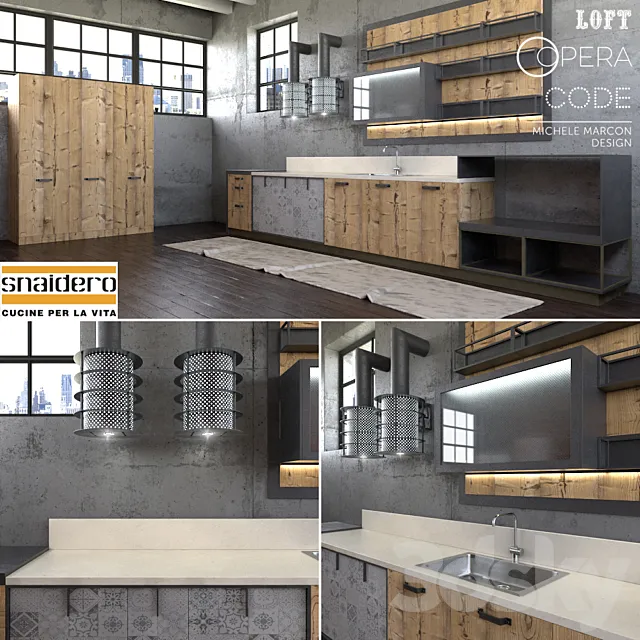 Snaidero Loft kitchen 3DModel