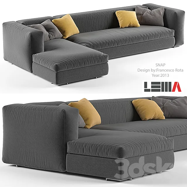Snap sofa 3D Model Snap sofa 3D Model