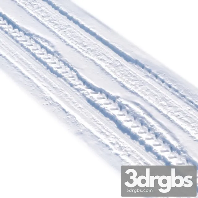 Snezhnaia Doroga 6 So Sledami Ot Koles 3D Model Download