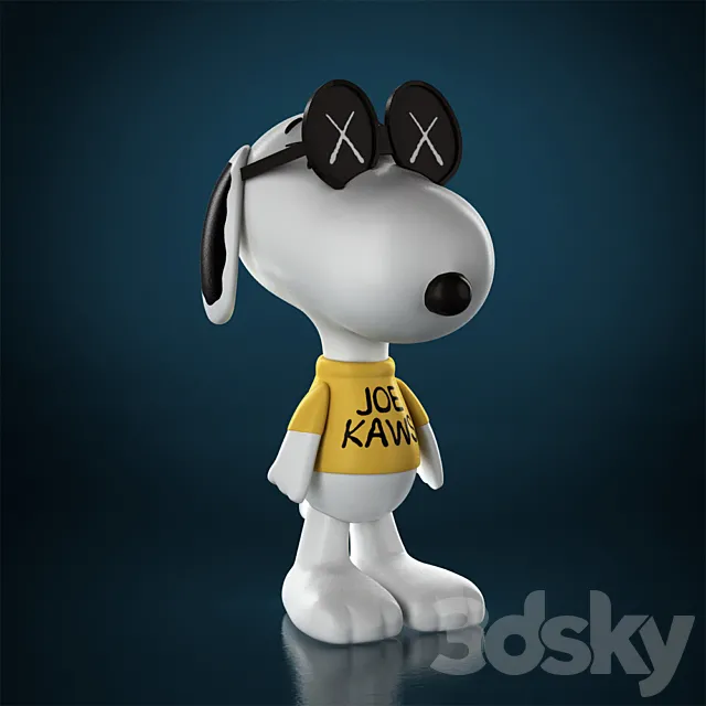 Snoopy KAWS 3D Model Snoopy KAWS 3D Model