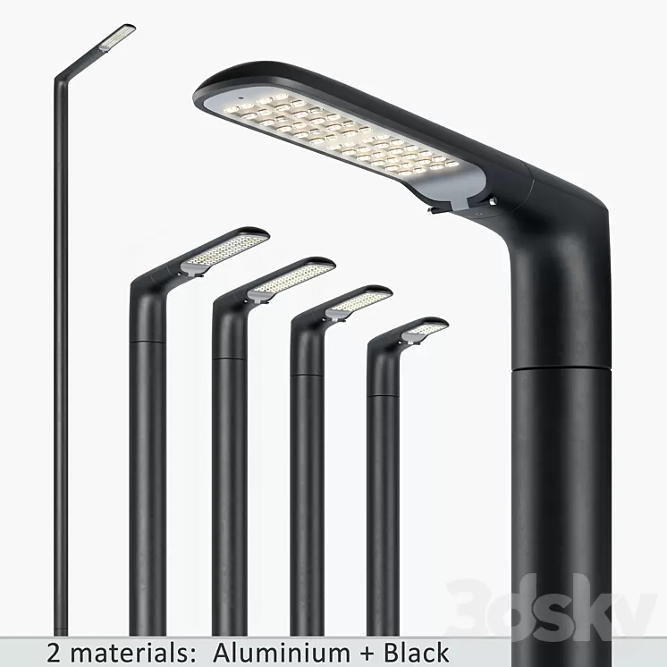 SNOP Streetlamps System Set-2 3D Model