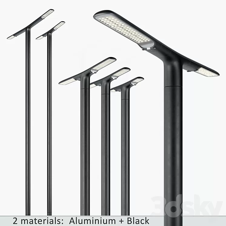 SNOP Streetlamps System Set-3 3D Model