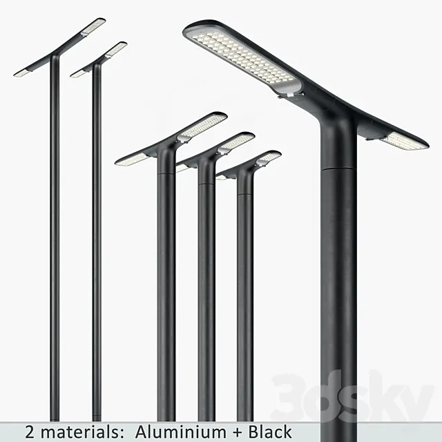 SNOP Streetlamps System Set-3 3DModel