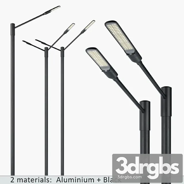 Snop streetlamps system set-5 3D Model Download