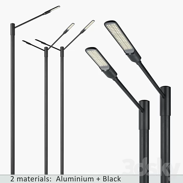 SNOP Streetlamps System Set-5 3D Model