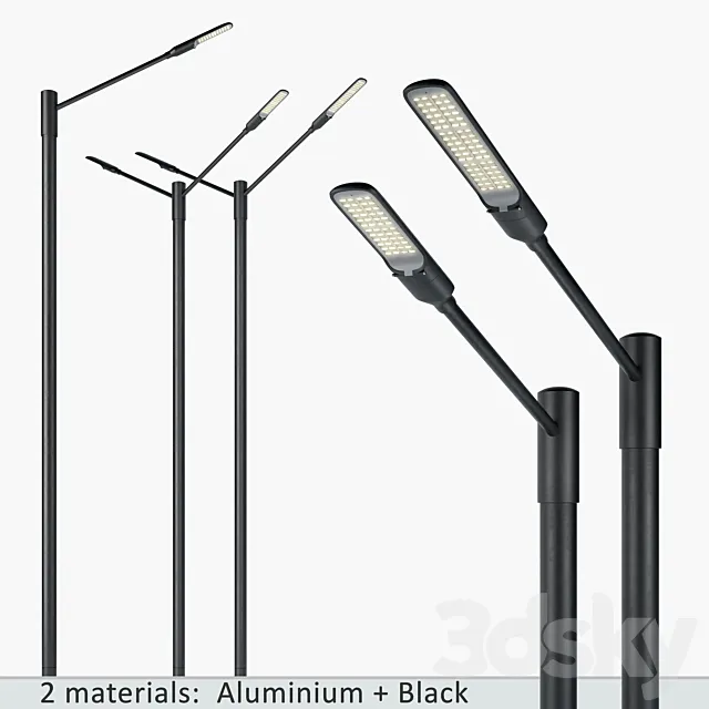 SNOP Streetlamps System Set-5 3DModel