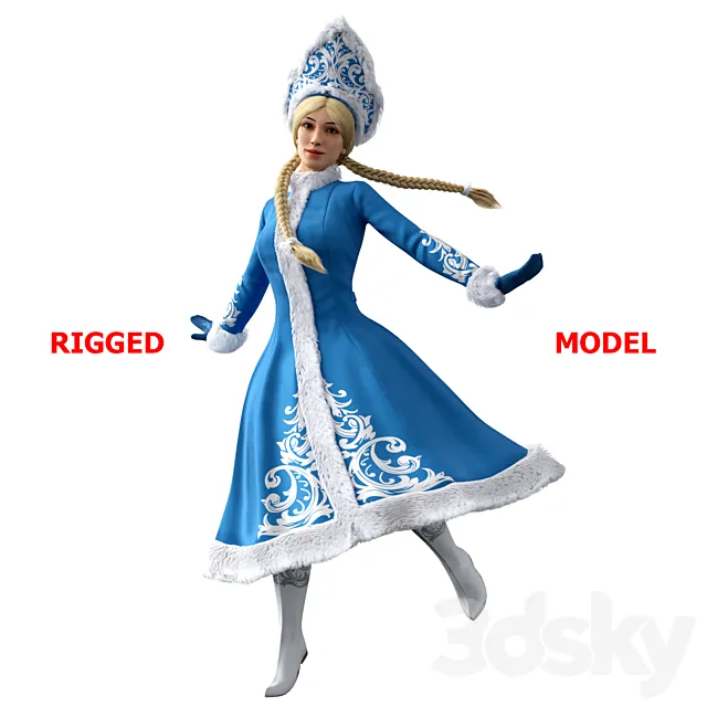 Snow Maiden 3DModel Snow Maiden 3DModel