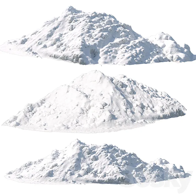 snow mountain 3D Model snow mountain 3D Model