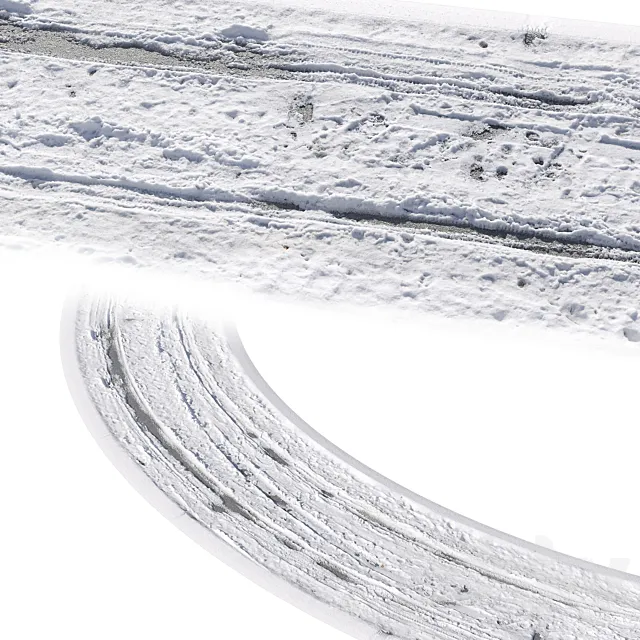 snow road 3D Model
