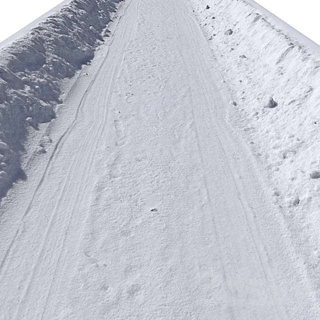 Snow road_2 3D Model Snow road_2 3D Model