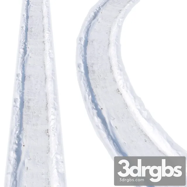 Snow trail 3 3D Model Download