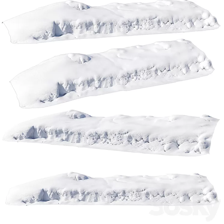 snowdrift 3D Model