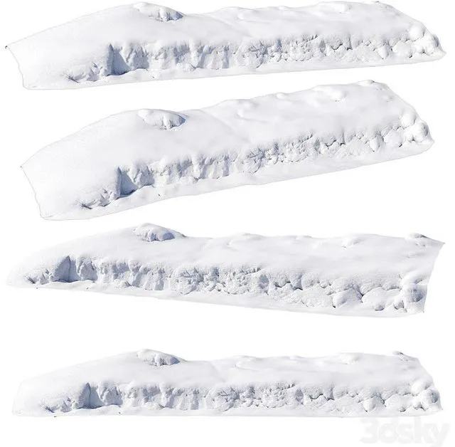 Snowdrift for exterior 3D Model