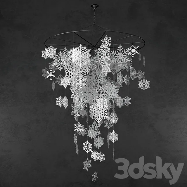 Snowflakes 3D Model Snowflakes 3D Model