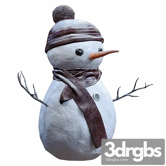 Snowman 2 3D Model Download