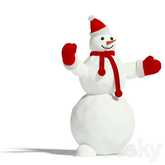 Snowman 3D Model Snowman 3D Model