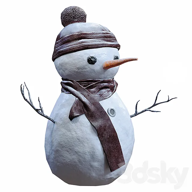 Snowman 3D Model Snowman 3D Model
