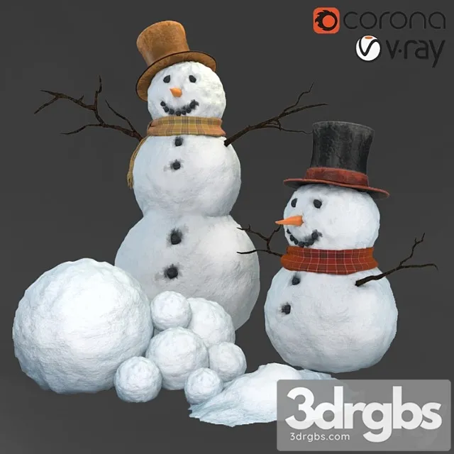 Snowman 3D Model Download