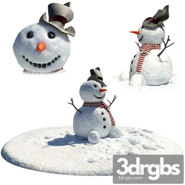Snowman 3D Model Download