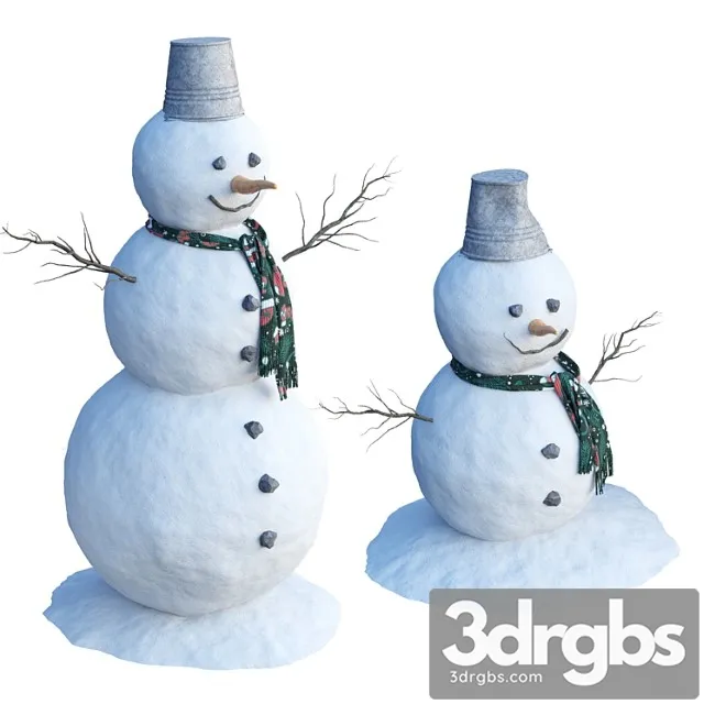 Snowmen 3D Model Download