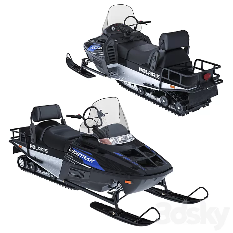 Snowmobile Polaris WIDETRAK LX 3D Model
