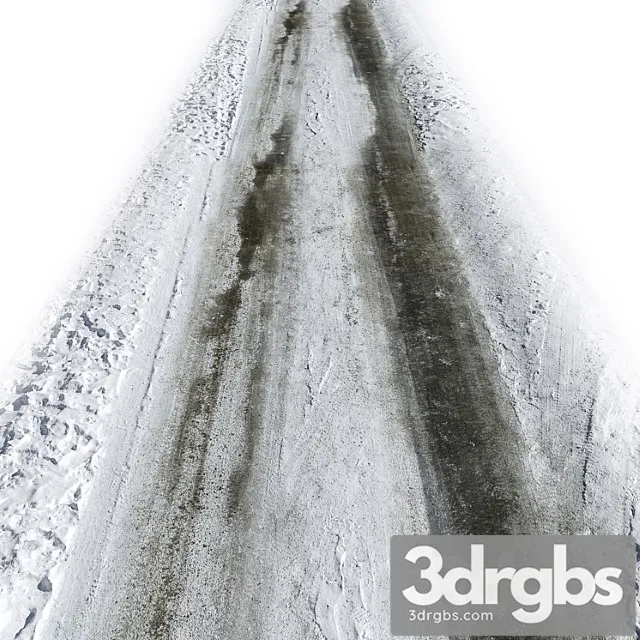 Snowy Road 2 3D Model Download