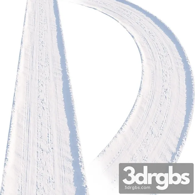 Snowy Road 5 3D Model Download